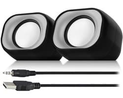 Eminent PC Speakerset 2.0 voor PC en laptop | Speakers voor PC| Voeding via USB | EM3513