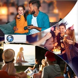 Equivera Mini Beamer - Draagbare Beamer - Beamer - Mini Beamer Projector - Projector - Mini Projector — thumbnail 4
