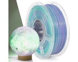 3D Printer Filament 1.75 mm PETG Gradual Rainbow-Green-Purple 1KG Spool - Size Accuracy +/- 0.02 mm