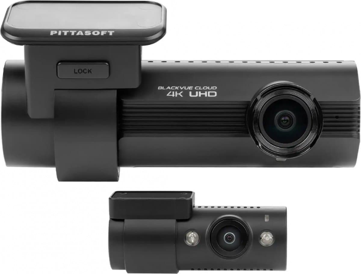 BlackVue DR970-2CH LTE Premium 4K UHD Cloud Dashcam 64GB Auto Video Recorder Zwart — afbeelding 1