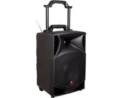 JB Systems PPA-101 Portable Speaker - Mobiele Speaker met 2 Draadloze Microfoons en Optionele Batterij