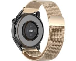 YONO Milanese Bandje 20mm - geschikt voor Samsung Galaxy Watch 7/6/5/Classic - Garmin Vivoactive 6/5 - Huawei Smartwatch - Champagne
