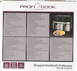 Hete Lucht Friteuse 9 Liter met Dubbele Kamer - XXL Frituurpan met Touchscreen en 9 Programma's — thumbnail 9