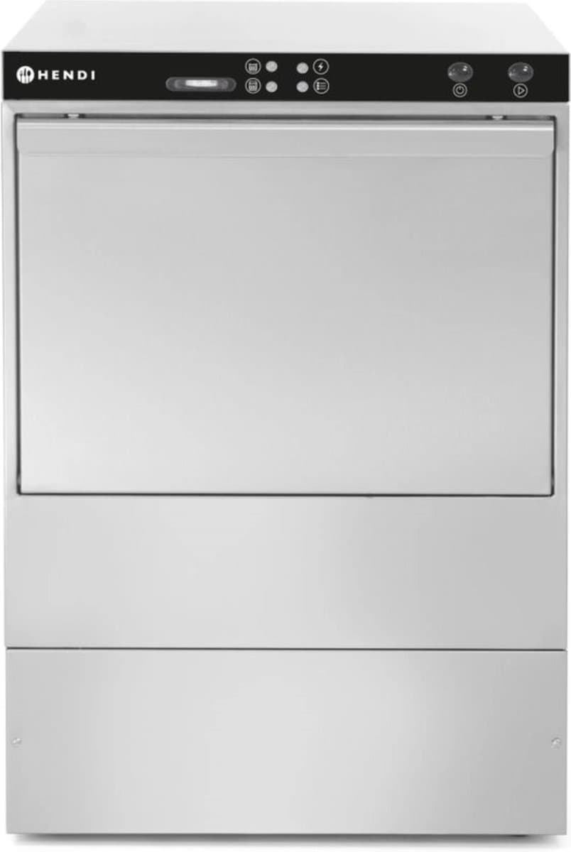 HENDI Vaatwasser – elektronische bediening – dubbelwandige deur – 645x576x837 mm – 400V/6600W — afbeelding 1