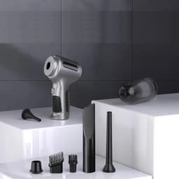 Bovista Kruimeldief - Handstofzuiger - Snoerloos - Draadloos - Auto Stofzuiger - Caravan - Best Verkocht - Car Vacuum Cleaner - Grijs — thumbnail 2
