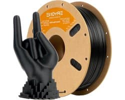 3D-printer Filament PETG Carbon Fibre 175 mm - Nauwkeurigheid ± 003 mm - 1 kg Spoel - Zwart Koolstofvezel