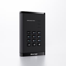 iStorage diskAshur PRO3 HDD – externe harde schijf – 2TB – USB – 256-bit – Zwart — thumbnail 1