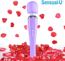 Sensual-U Elegance Curve - Fluisterstille Vibrator - Wand massager voor Clitorale stimulatie – Seksspeeltje met 8 snelheden en 20 standen – Lila — thumbnail 4