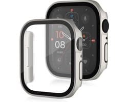 Watch case screenprotector - hoesje - gehard glas - geschikt voor Apple Series 4 / 5 / 6 / SE / SE 2 met case size 40 mm - sterrenlicht