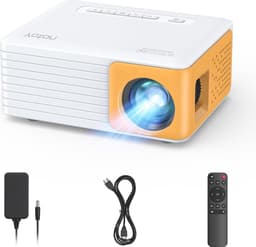 Mini Beamer - Full HD 1080P Ondersteunt Mini Projector voor mobiele telefoon/PC/PS4/PS5/Xbox/Firestick - Draagbare Projector compatibel met USB/HDMI/AV Beamer — thumbnail 1