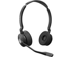 Jabra Engage 75 SE Stereo On Ear headset Bluetooth, DECT, Kabel Stereo Zwart Noise Cancelling Microfoon uitschakelbaar