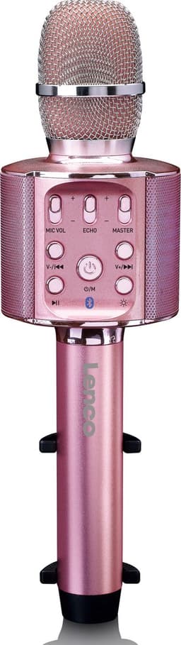 Lenco Karaoke Microfoon – Bluetooth – Speaker en Lichteffecten – BMC-090PK - Roze — thumbnail 1