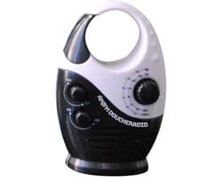 Florixa® Douche Radio - Radio - Douche Speaker - Zwart - 14cm x 9cm x 6cm