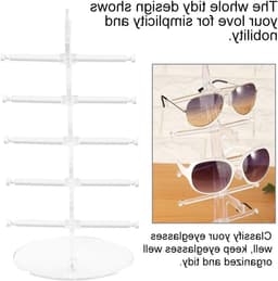 Zonnebrilhouder met 5 lagen, kunststof zonnebrilrek voor opslag en presentatie van brillen — thumbnail 2