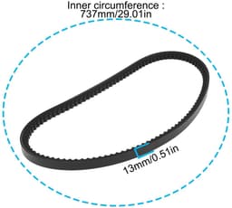Dailygoods - Riem voor Grasmaaier AX29 9120039237589 Geschikt voor Diverse Modellen — thumbnail 5
