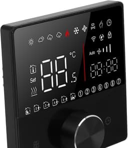 Digitale Thermostaat - Slimme Regelaar - Temperatuur Regelen - Nauwkeurige Controle - LCD Display - Zwart — thumbnail 5
