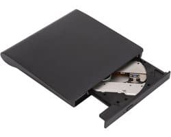 Externe Dvd-drive - Draagbare Ultradunne - Data Back-ups - Snelle USB3.0 - 17x17x3 cm - Zwart
