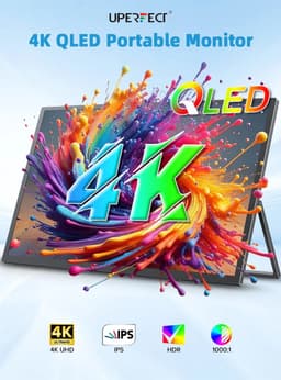 Allero Portable Monitor - Draagbare Game Monitor - Computerscherm - Draagbare monitor voor laptop - 18,4 inch - 4K - QLED — thumbnail 5