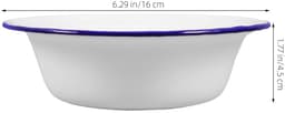 Dailygoods- Soepschalen 2-delig - Emaille - Makkelijk te reinigen - Geschikt voor rijst/pasta/groenten - Duurzaam - Ideaal voor familie/restaurant - Mengkom — thumbnail 5