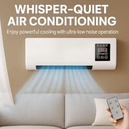 Kanaalloze Airco - Wandmodel Koeler - Ruimte Koelen - Automatische Temperatuur - 2000W - Wit — thumbnail 5