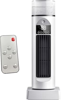 Airco Ventilator - Persoonlijke Koeler - Thuiswerken Comfort - Mist Verkoeling - 37 cm Hoog - Wit — thumbnail 1