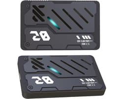 Externe Harde Schijf - Draagbare Opslag - Bestanden Opslaan - RGB Verlichting - 1 TB - Zwart