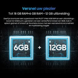 OSCAL PILOT 1 Robuuste Smartphone - 18GB RAM - 256GB ROM - 6,67 inch - 15000mAh 33W - Android Telefoon - GPS, NFC, OTG - Zwart — thumbnail 2