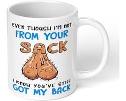 Koffiemok Humor - Grappige mok - Warme dranken - Vaatwasmachinebestendig - 300ml - Wit