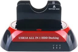HDD Docking Station - Externe Harde Schijf - Data Overzetten - Drievoudige Interface - 2.5/3.5 Inch - Zwart — thumbnail 4