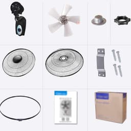 Wandventilator - Muurventilator - Ruimte Koelen - Stille Werking - 3 Snelheden - Zwart — thumbnail 3