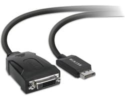 DisplayPort naar DVI Adapter - Signaalomzetter Kabel - Oudere Schermen Gebruiken - Plug-and-Play Installatie - 1080p Resolutie - Zwart