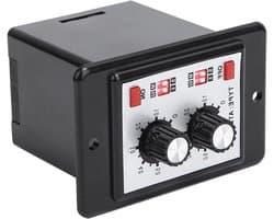 Timer relais met instelbare vertraging van 6s-60m, ideaal voor geautomatiseerde besturing, hoge levensduur en betrouwbaarheid