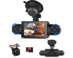 Dashcam - Autocamera Rijcamera - Veilig Rijden - 1080P HD Resolutie - 3 Inch Scherm - Zwart
