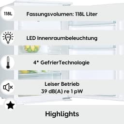 Vrijstaande Combi-Koelkast 120 Liter Energieklasse A+ — thumbnail 5