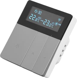 Slimme Thermostaat - Digitale Regelaar - Energie Besparen - App en Spraakbediening - AC 90-240V - Grijs — thumbnail 3