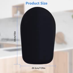 Mixer Glijmat - Keukenrobot Mat - Apparaat Verplaatsen - Premium Materiaal - 34 x 21 cm - Zwart — thumbnail 4