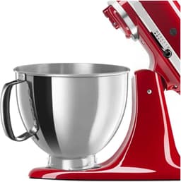Mengkom van staal - Keukenmachine kom - Bakken en Koken - Standaard formaat - 5Qt capaciteit - Zilverkleurig — thumbnail 5
