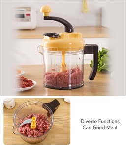 Salade Spinner Mixer - Groente Hakker - Snel Salades Maken - Grote Capaciteit - 18.6 x 15.5 x 30 cm — thumbnail 5