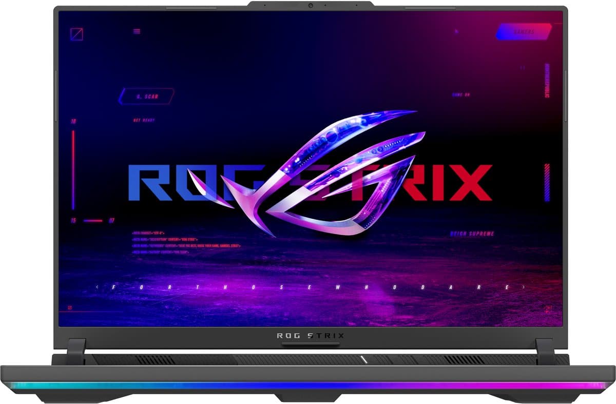 ASUS ROG Strix G16 G614PM-S5017W AMD Ryzen™ 9 8940HX Laptop 40,6 cm (16") WQXGA 32 GB DDR5-SDRAM 1 TB SSD NVIDIA GeForce RTX 5060 Laptop GPU Wi-Fi 6E (802.11ax) Windows 11 Home Nederlands Grijs — afbeelding 1
