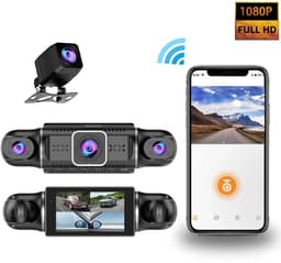 High Definition Nachtzicht Quad Lens WiFi Dashcam C312/Y10 - Vierkanaalsopname met 32GB TF-kaart — thumbnail 4