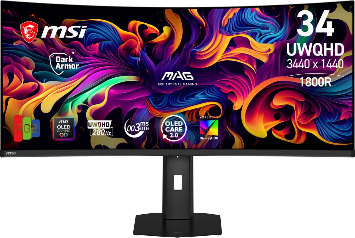 MSI MAG 341CQP QD-OLED X28 — afbeelding 1