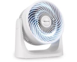 Auronic Tafelventilator - 3 Snelheden - Kleine Ventilator - Vloerventilator - Muurmontage mogelijk - 41db - 90° Oscillatie - 7 Meter Luchtstroom - Wit — afbeelding 1
