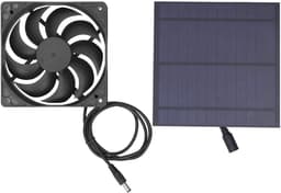 Allecto - Zonnepaneelkit - Monokristallijn Silicium - Draagbaar en efficiënt - 5 Watt - Voor kassen en dierenhokken - Inclusief ventilator - Handig... — thumbnail 1