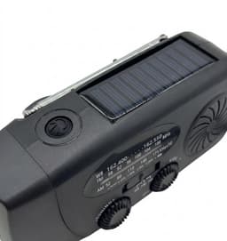 Allvara® Multifunctionele Noodradio - Powerbank - Opwindbaar - Solar/Zonne energie - LED Zaklamp - USB C - SOS alarm - Draagbare radio - Noodpakket — thumbnail 2