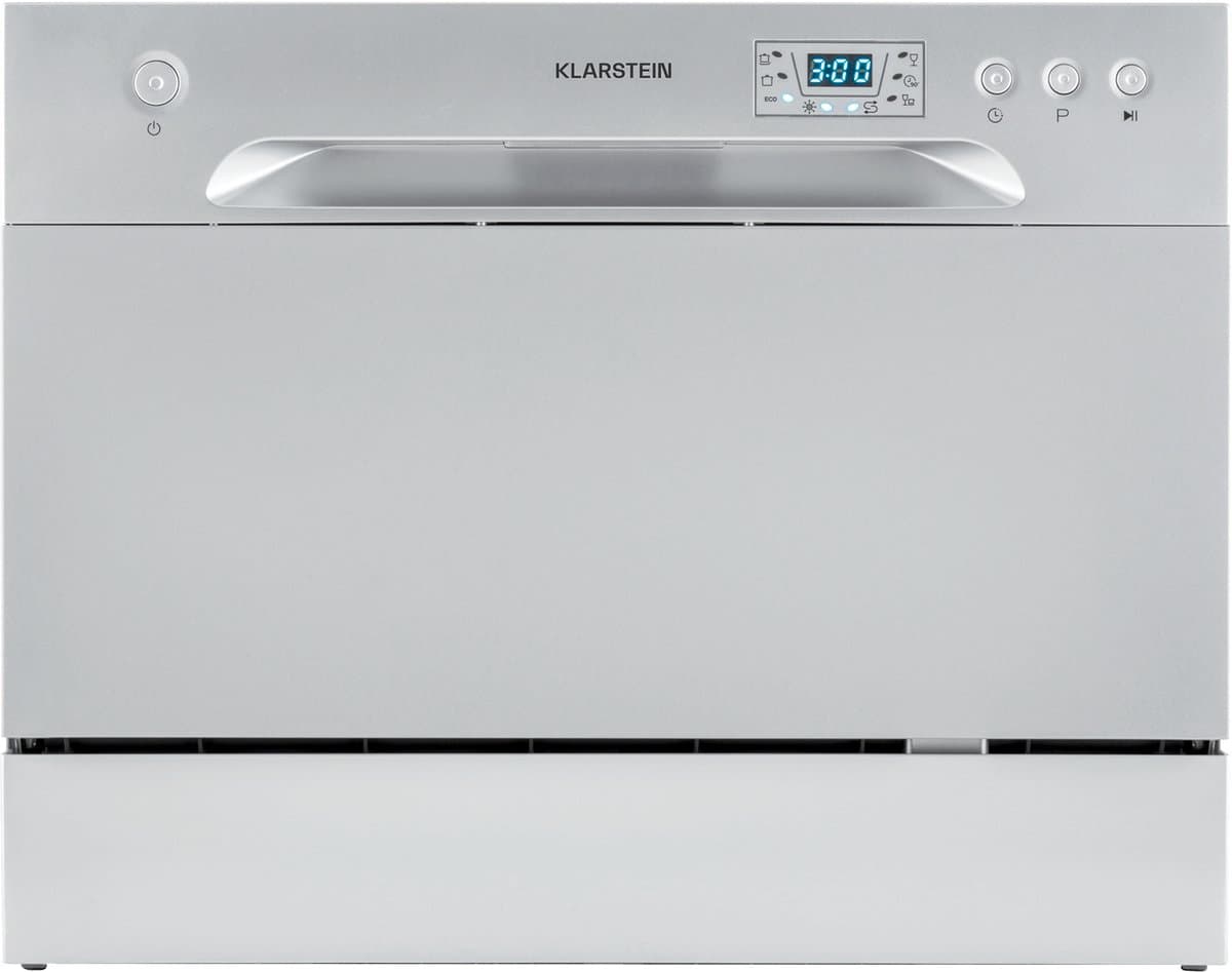 Klarstein Vaatwasser Mini voor 6 Gedecke, Leiser vaatwasser klein met 6 spoelprogramma's, Kleiner Tisch vaatwasser voor Zuhause, kantoor en Camping, vaatwasser Mini met Wasseranschluss - Tafelvaatwasser - 6 Maatgedekken 49 dB 45 cm 1380W — afbeelding 1