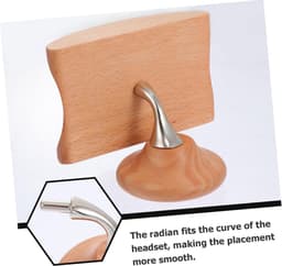 Koptelefoonstandaard Hout - Headset Houder - Aan Muur - Massief Hout Aluminium - 10 x 8 x 6.3 cm - Houtkleur — thumbnail 5