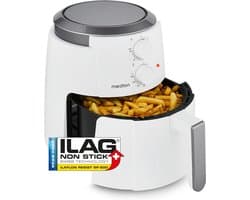 Heteluchtfriteuse - Airfryer Frituurpan - Olievrij Koken - 360 Graden Warmte - 47 Liter Capaciteit - Wit