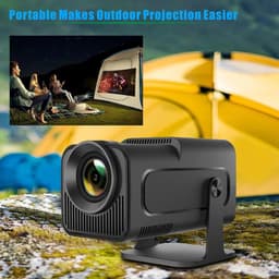 One Zisa - HY300 Mini - Beamer - Projector Beamer - Mini Meamer - 1920x1080dpi - Automatische focus - met WiFi - Android 11 - Zwart — thumbnail 3