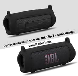 Beschermhoes geschikt voor JBL Flip 7 Bluetooth Speaker - Inclusief Draagriem - Paars - Schokbestendig - Krasbestendig - Siliconen - Hoesje - Case - Bescherming - Paars — thumbnail 4