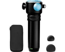 Massagepistool - Spierontspanner - Spierherstel - 5 Snelheden - 3 Massagekoppen - Zwart